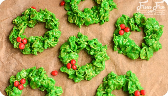 No Bake Christmas Wreath Cookies
 No Bake Christmas Wreath Cookies Recipe