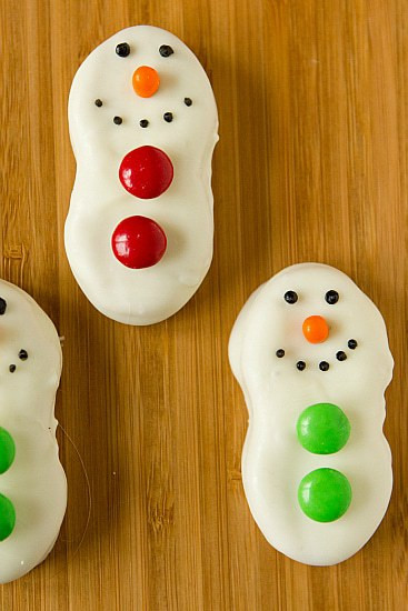 Nutter Butter Christmas Cookies
 Nutter Butter Snowmen