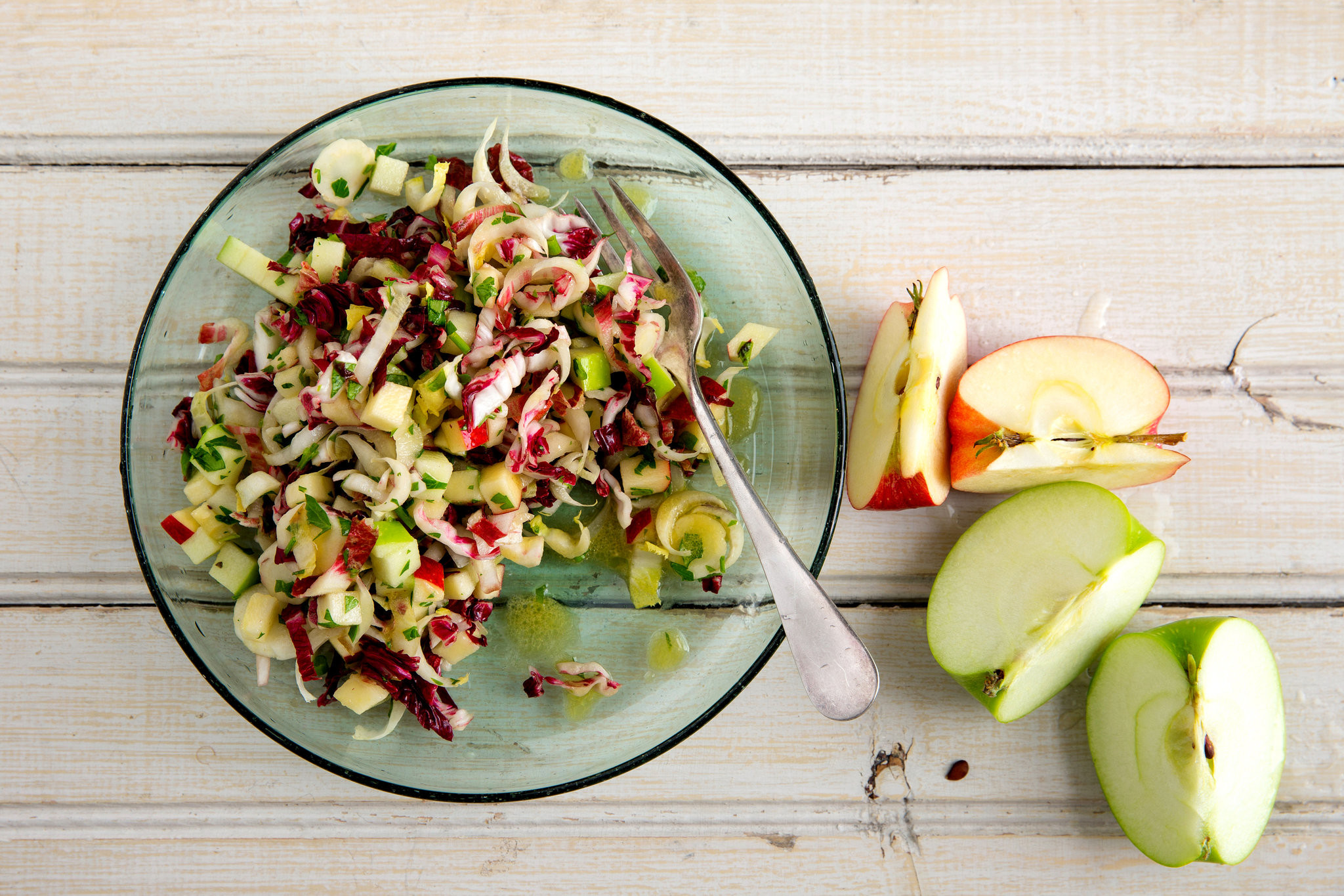 Nytimes Vegetarian Thanksgiving
 Chopped Salad With Apples Walnuts and Bitter Lettuces