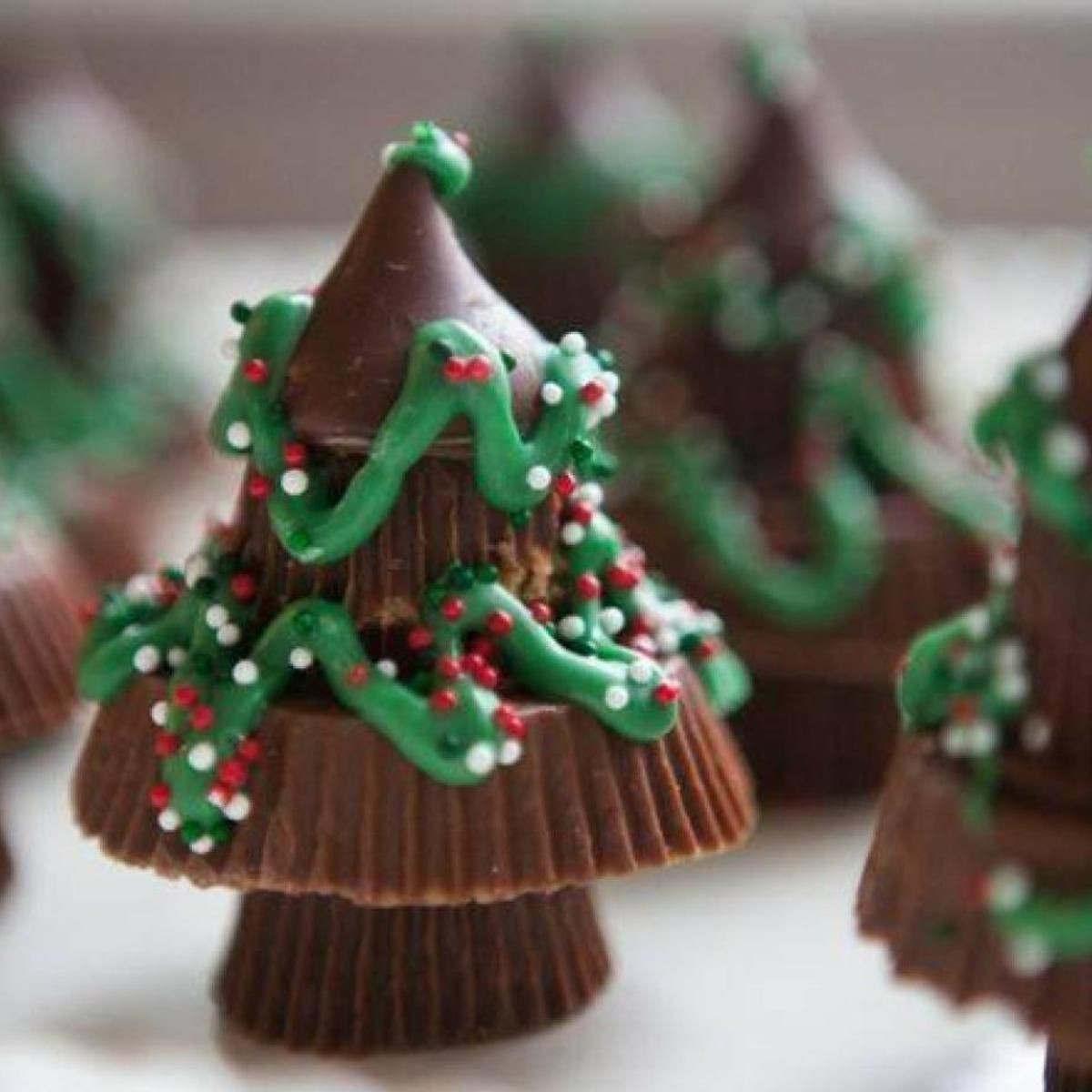 Peanut Butter Christmas Candy
 Reese s Chocolate Candy Christmas Trees Recipe