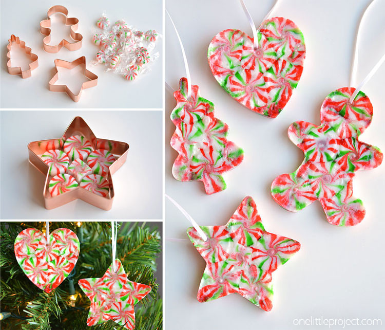 Peppermint Candy Christmas Ornaments
 Melted Peppermint Candy Ornaments