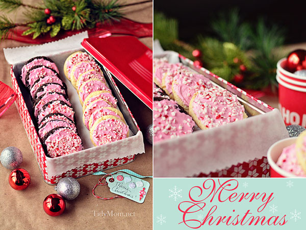Peppermint Christmas Cookies
 Easy Peppermint Buttercream Cake Mix Cookies