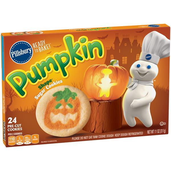 Pillsbury Halloween Cookies Walmart
 Pillsbury Ready to Bake Pumpkin Shape Sugar Cookies