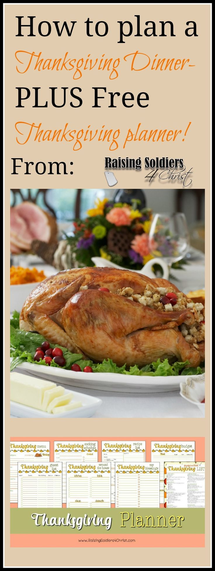 Planning Thanksgiving Dinner
 How to plan a Thanksgiving dinner Free Printable