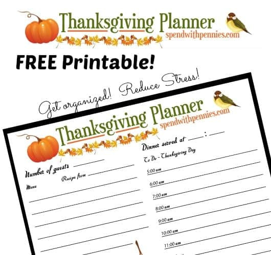 Planning Thanksgiving Dinner
 FREE Printable Thanksgiving Dinner Planner Spend With