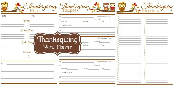 Planning Thanksgiving Dinner
 Menu Plan Monday Nov 25 13