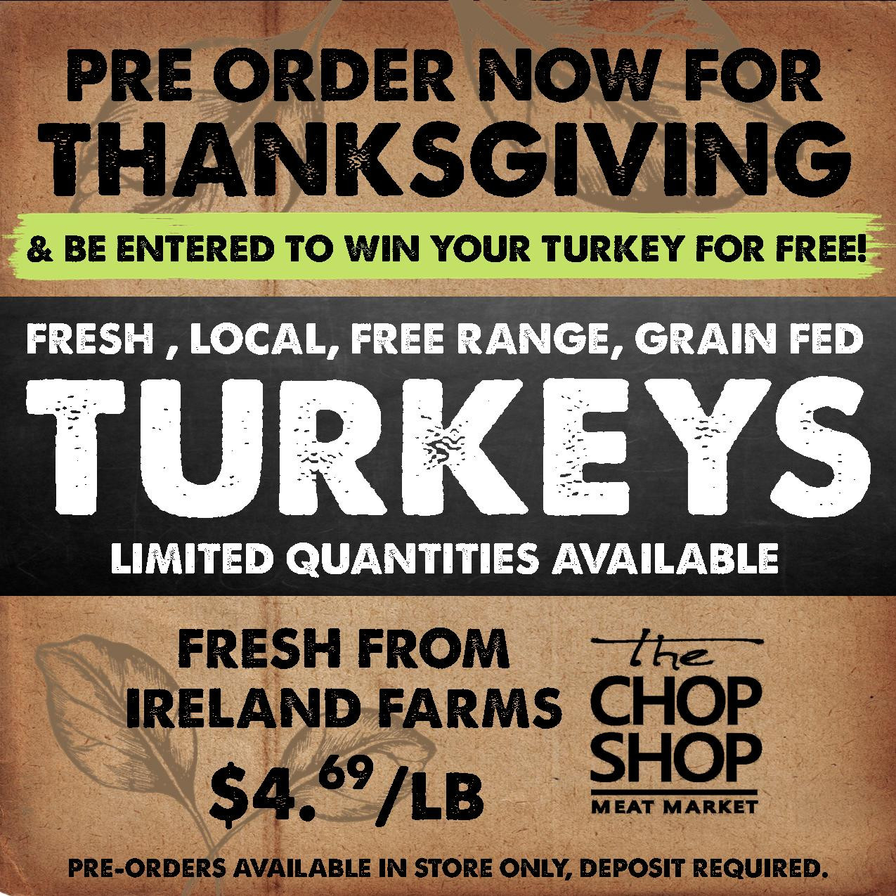 Pre Order Thanksgiving Turkey
 News & Recipes