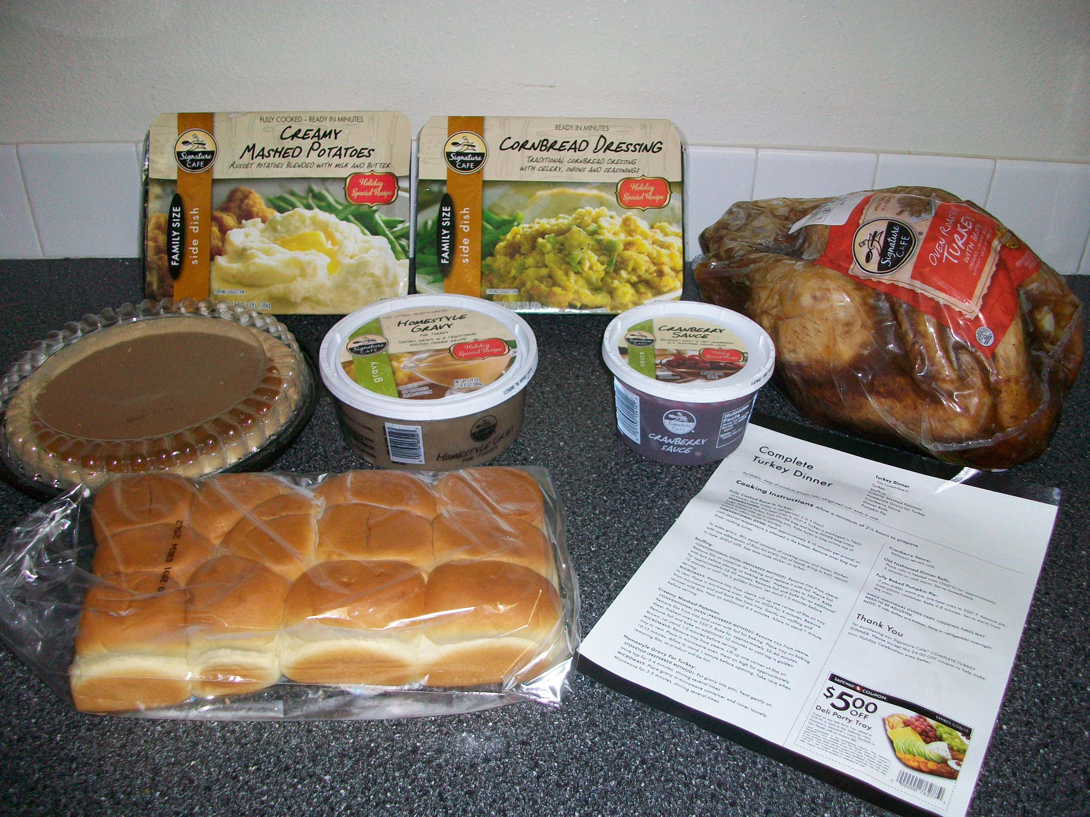 Prepared Turkey Dinners For Thanksgiving
 Safeway $39 99 Turkey Dinner Review