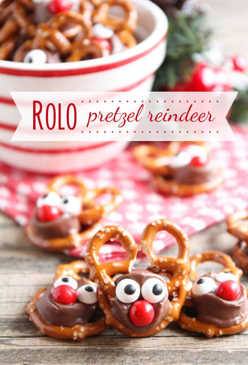 Pretzel Christmas Cookies
 Rolo Pretzel Reindeer I Heart Nap Time