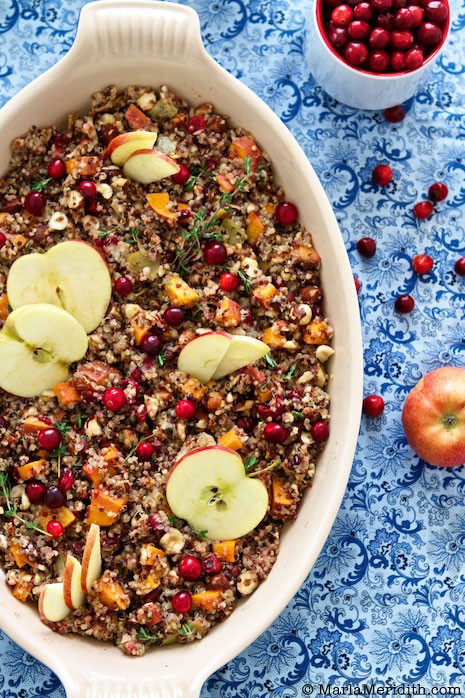 Quinoa Stuffing Thanksgiving
 Quinoa Stuffing with Apple Sweet Potato & Hazelnuts recipe