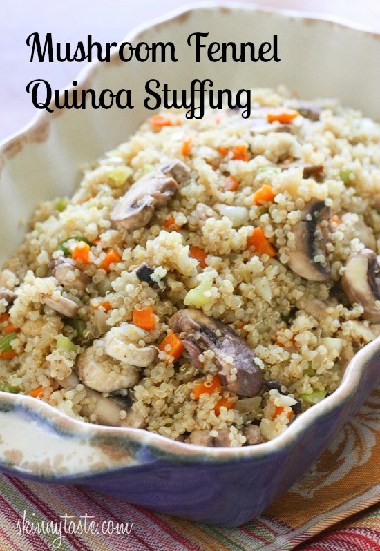 Quinoa Stuffing Thanksgiving
 Mushroom Fennel Quinoa Stuffing