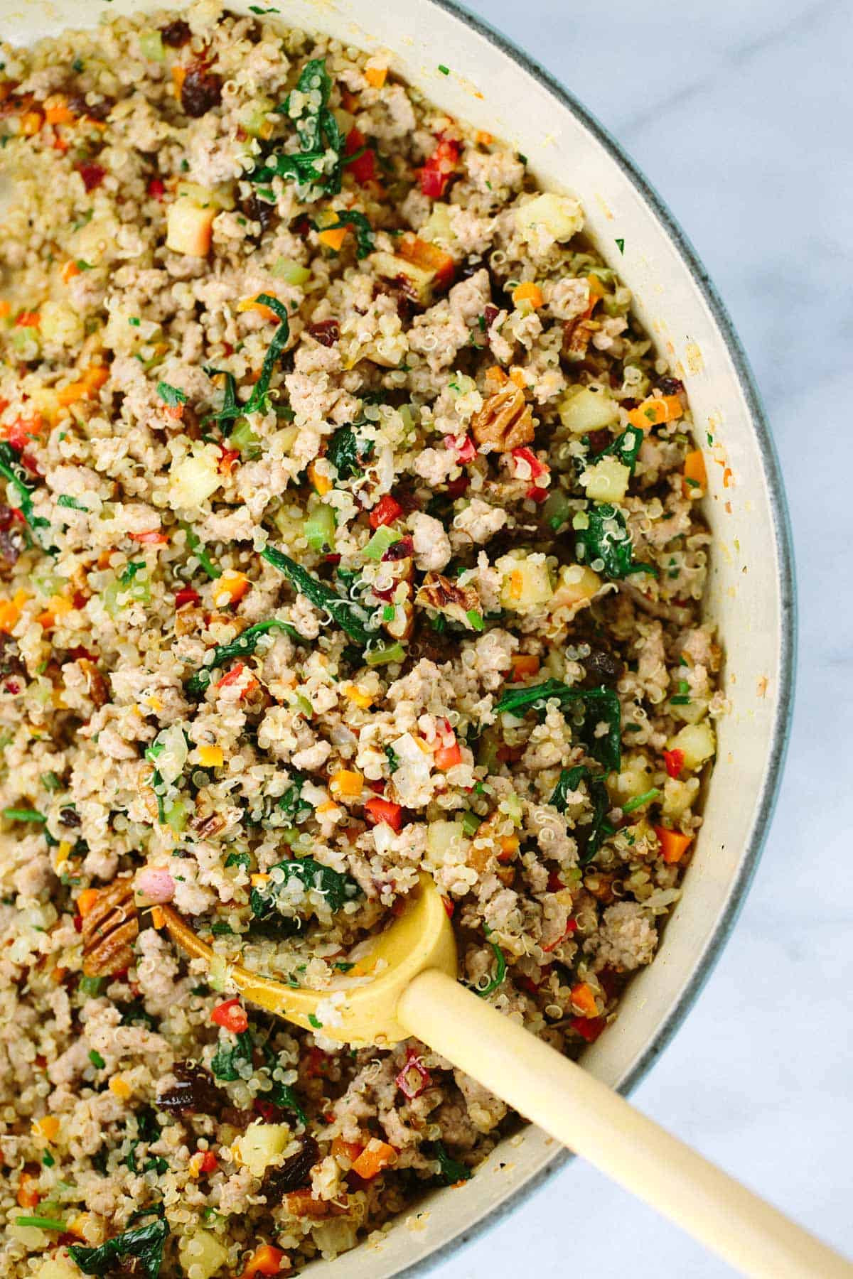 Quinoa Stuffing Thanksgiving
 Roasted Acorn Squash with Turkey Quinoa Stuffing