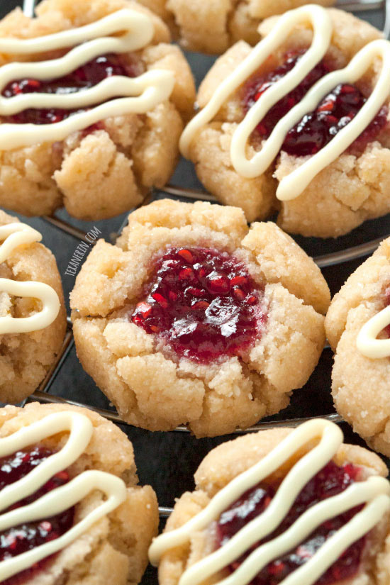 Raspberry Christmas Cookies
 Soft and Chewy Raspberry Thumbprint Cookies gluten free