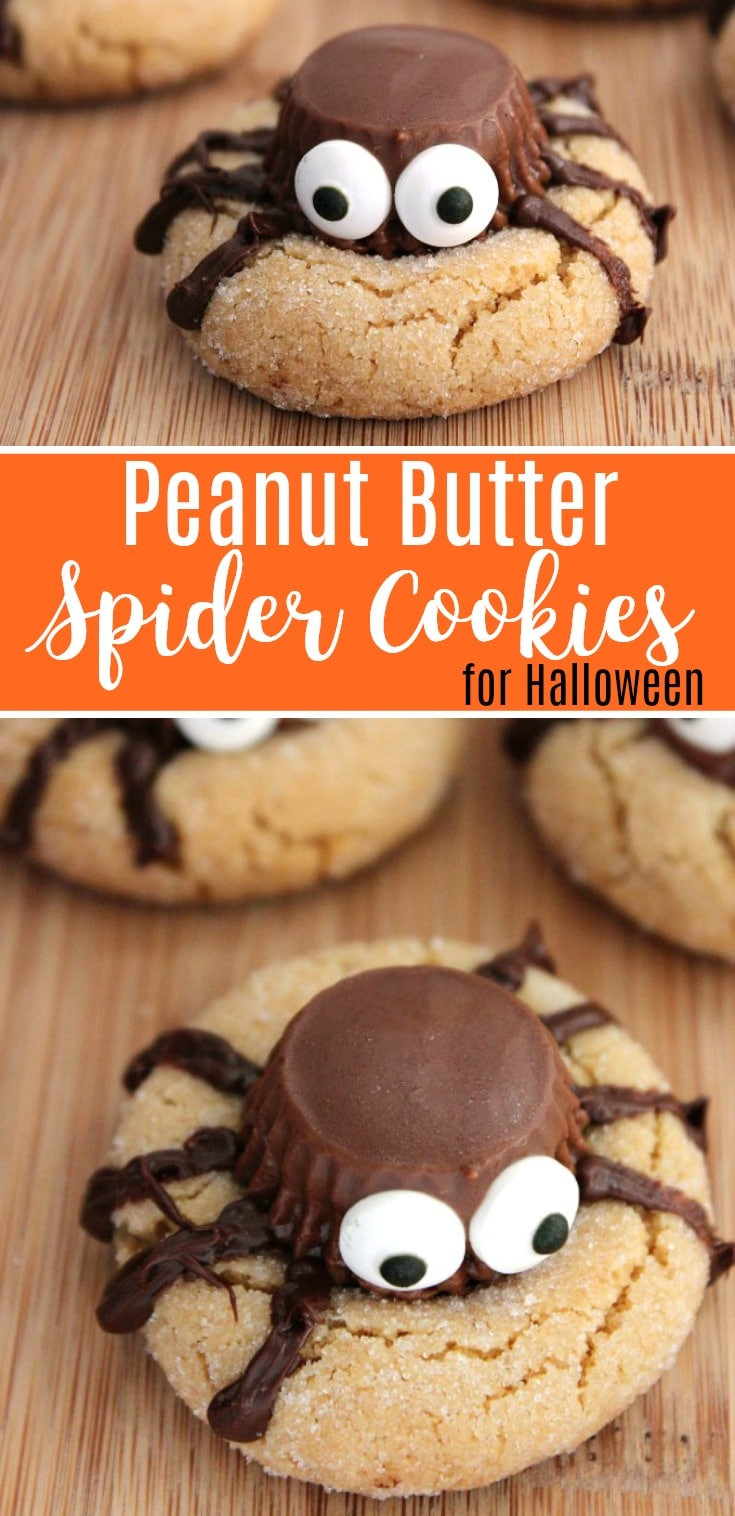 Recipe For Halloween Cookies
 Halloween Peanut Butter Spider Cookies Recipe