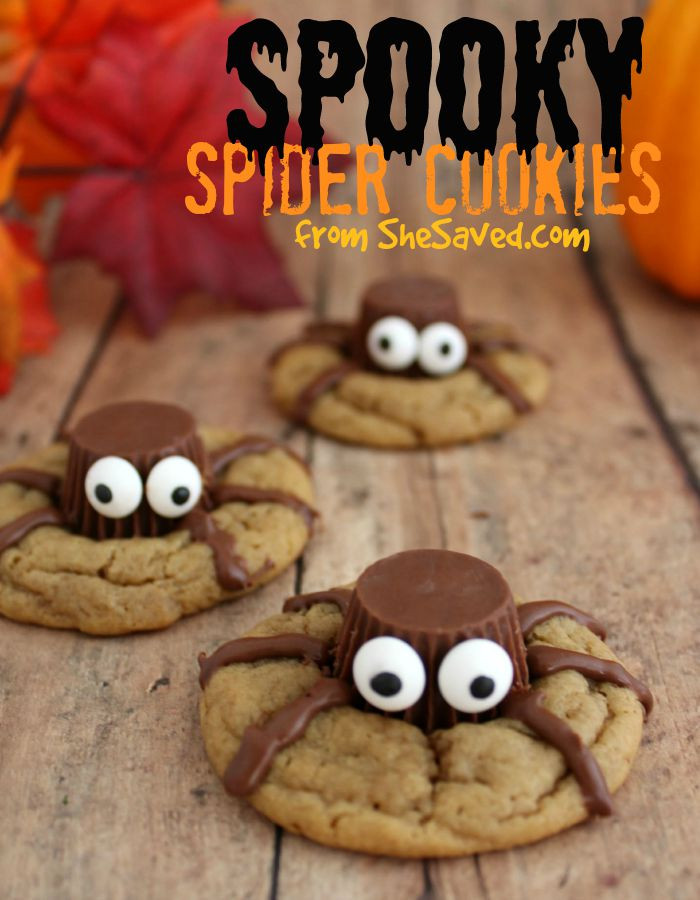 Recipe For Halloween Cookies
 Halloween Treat Spooky Spider Cookies SheSaved