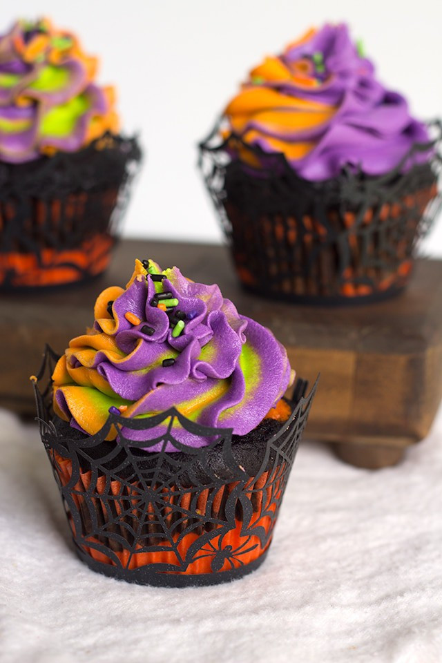 Recipe For Halloween Cupcakes
 Halloween Swirled Cupcakes