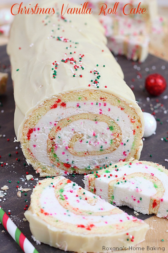 Recipes For Christmas Cakes
 Christmas vanilla roll cake recipe