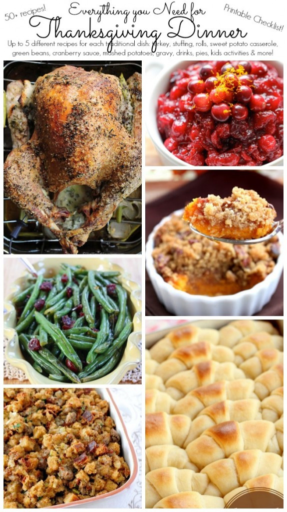 Recipes For Thanksgiving Dinner
 Printable Thanksgiving Dinner Checklist and Recipes