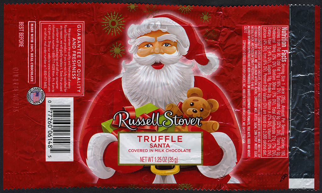 Russell Stover Christmas Candy
 Twelve Days of Christmas The Festive Variety of Russell