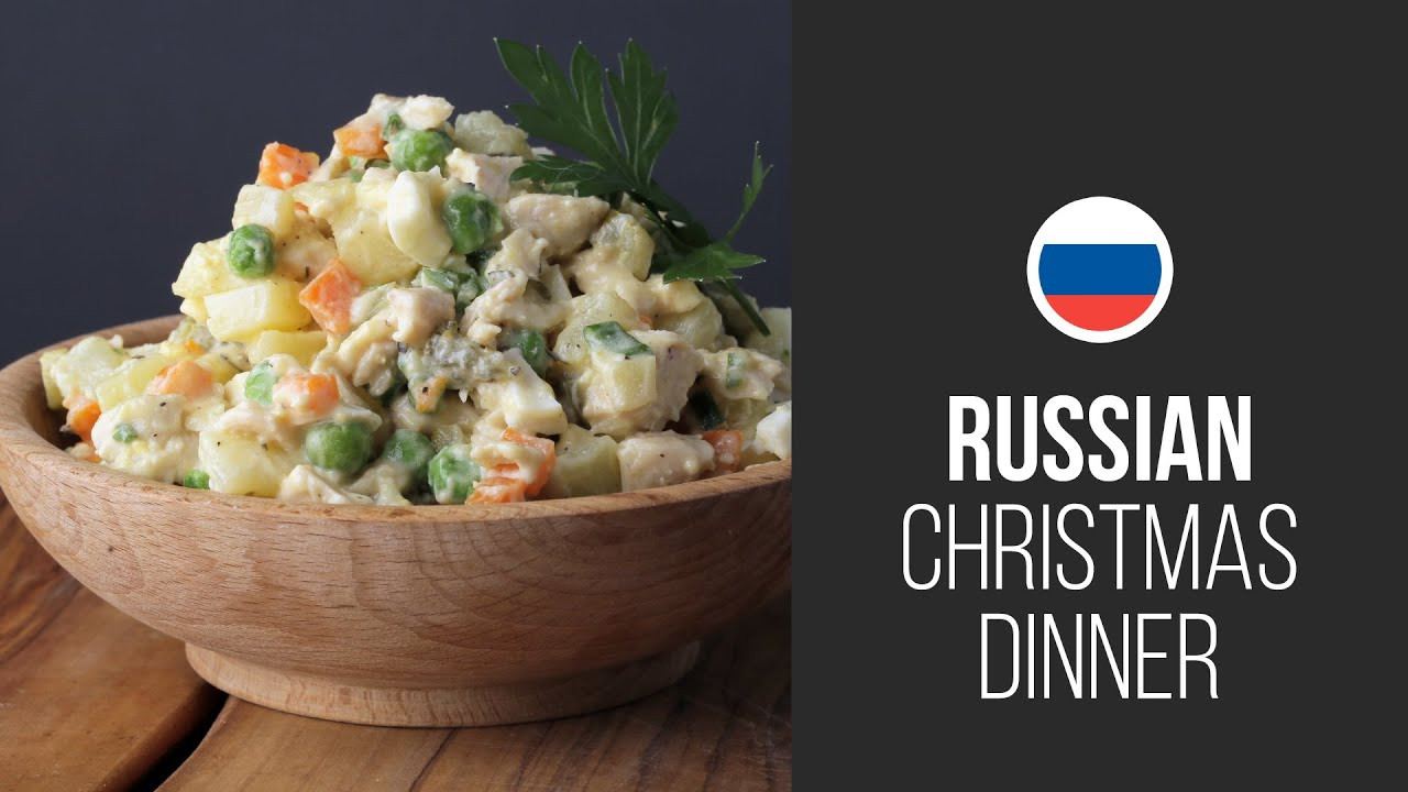 Russian Christmas Dinners
 Famous Olivier Salad Stolichny Salad Russian