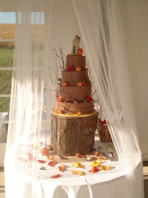 Rustic Fall Wedding Cakes
 Kima s Konfections November 2010