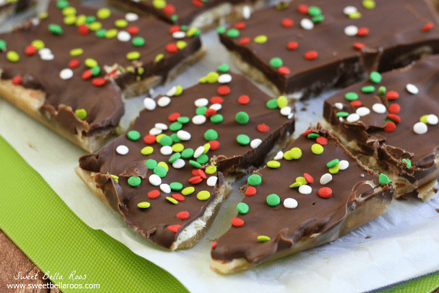 Saltine Cracker Christmas Candy
 Christmas Crack aka Chocolate Saltine Cracker Toffee this