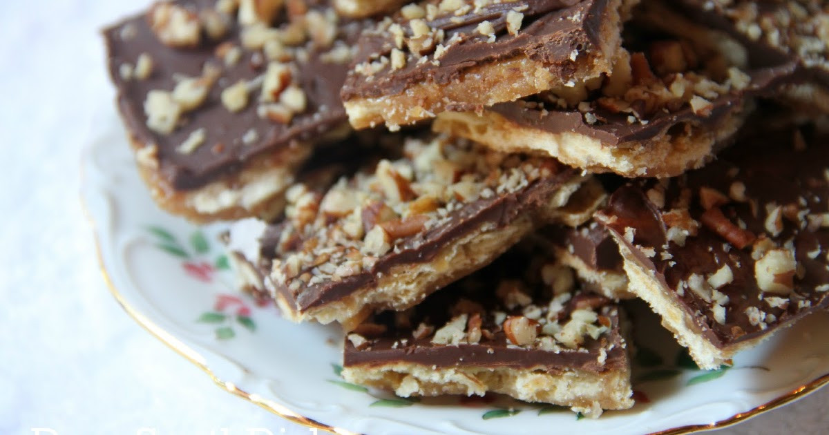 Saltine Cracker Christmas Candy
 Deep South Dish Chocolate Toffee Bark Saltine Cracker Candy