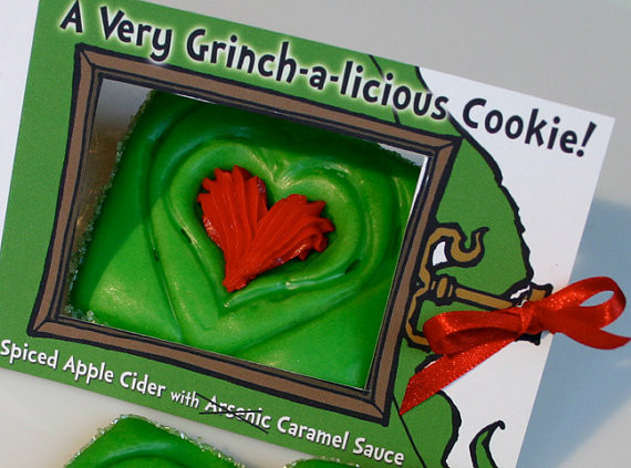 Send Christmas Cookies
 Items similar to Send Dr Seuss inspired Grinch Christmas