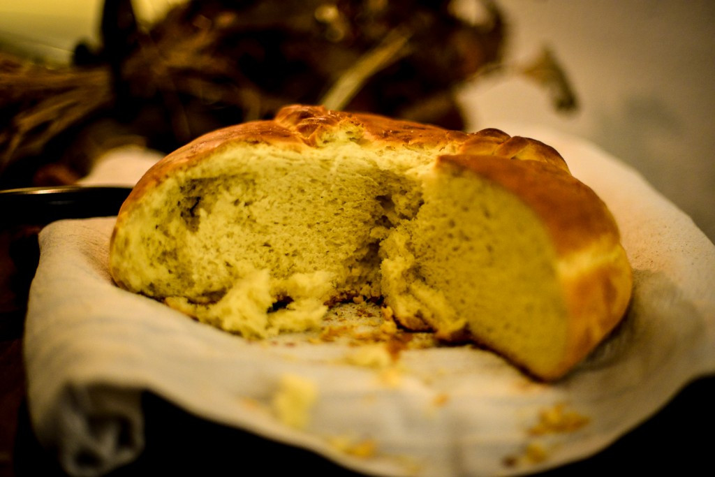 Serbian Christmas Bread
 Christ is born – Truly He Was Born