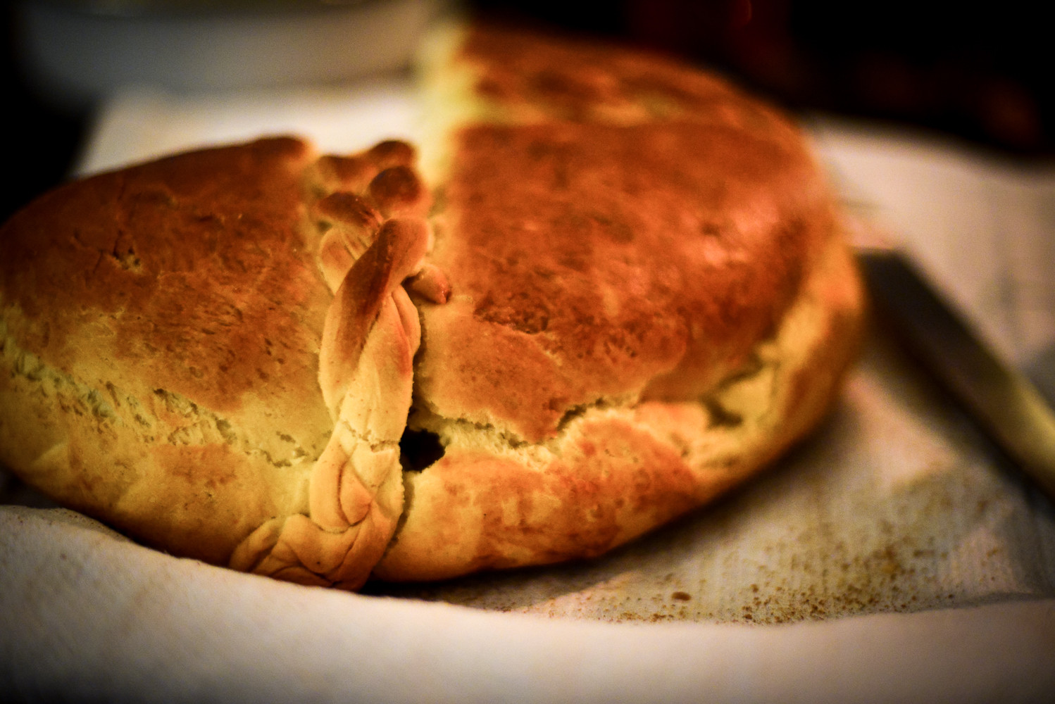 Serbian Christmas Bread
 Christ is born – Truly He Was Born