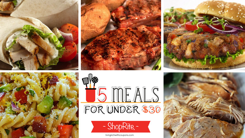 Shoprite Thanksgiving Dinner
 5 Meals for Under $30 at ShopRite Week ending 8 15 15