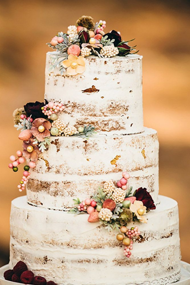 Simple Fall Wedding Cakes
 25 best ideas about Rustic wedding cakes on Pinterest