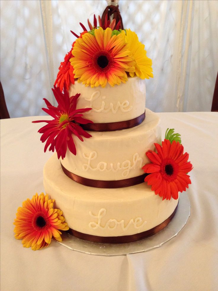 Simple Fall Wedding Cakes
 61 best images about Fall Wedding Ideas on Pinterest