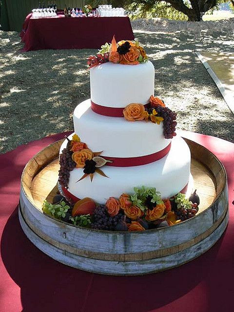 Small Fall Wedding Cakes
 Fall Wedding Cake October 6 Cake