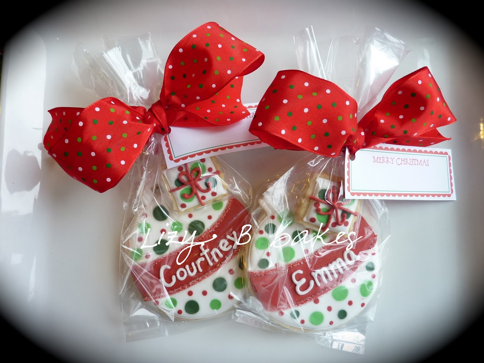 Special Christmas Cookies
 Lizy B Personalized Christmas Cookies