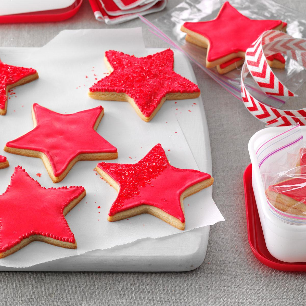 Star Christmas Cookies
 Red Star Cookies Recipe