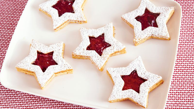 Star Christmas Cookies
 Linzer Star Christmas Cookies Recipe BettyCrocker