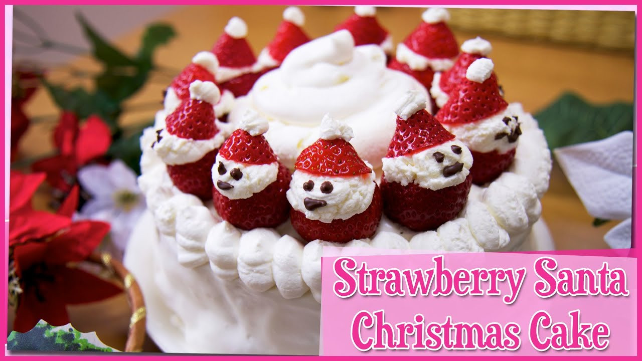 Strawberry Christmas Cake
 Strawberry Christmas Cake 12 Days of Christmas