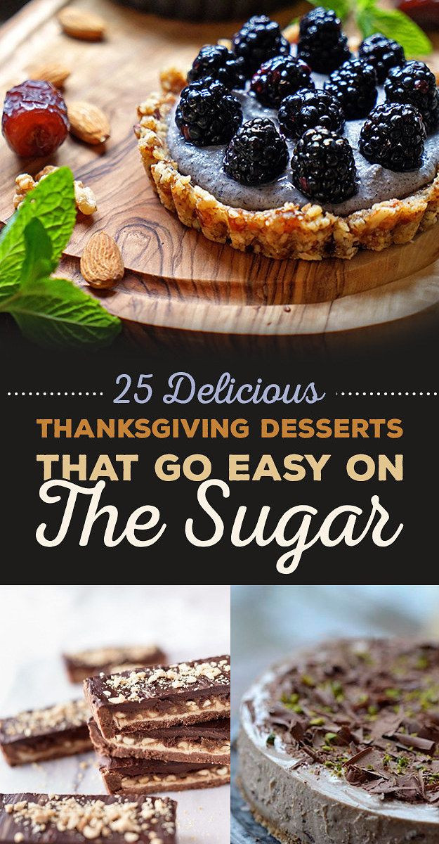 Sugar Free Desserts For Thanksgiving
 25 Delicious Thanksgiving Desserts That Go Easy The