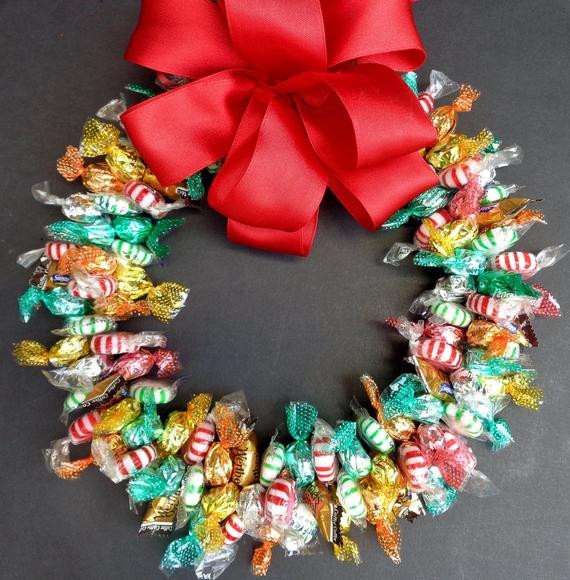 Sugarfree Christmas Candy
 Candy Wreath Sugar Free Edible Decoration No Sugar Holiday