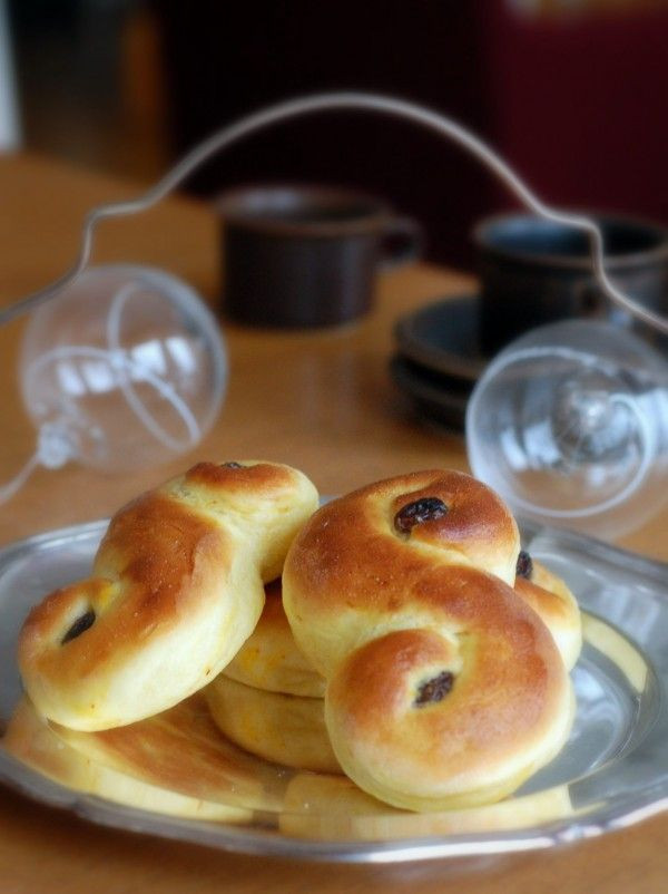 Sweden Christmas Desserts
 lussekatter Swedish Christmas dessert