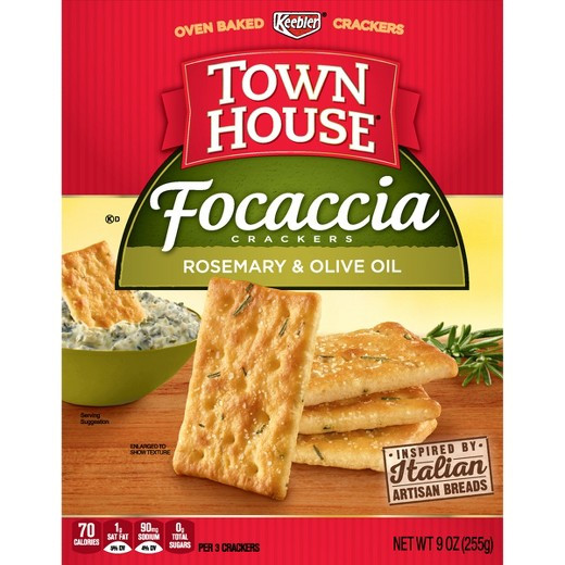 Target Christmas Crackers
 Town House Focaccia Rosemary and Olive Oil Crackers 9oz
