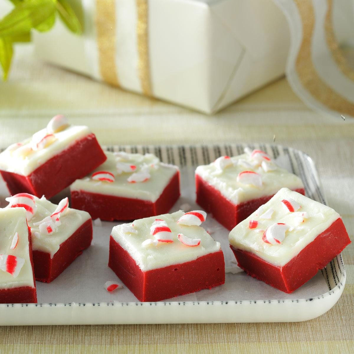 Taste Of Home Christmas Candy
 Red Velvet Candy Cane Fudge Recipe