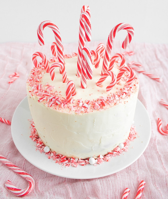 Tastes Like Candy Canes At Christmas
 Candy Cane Layered Cake