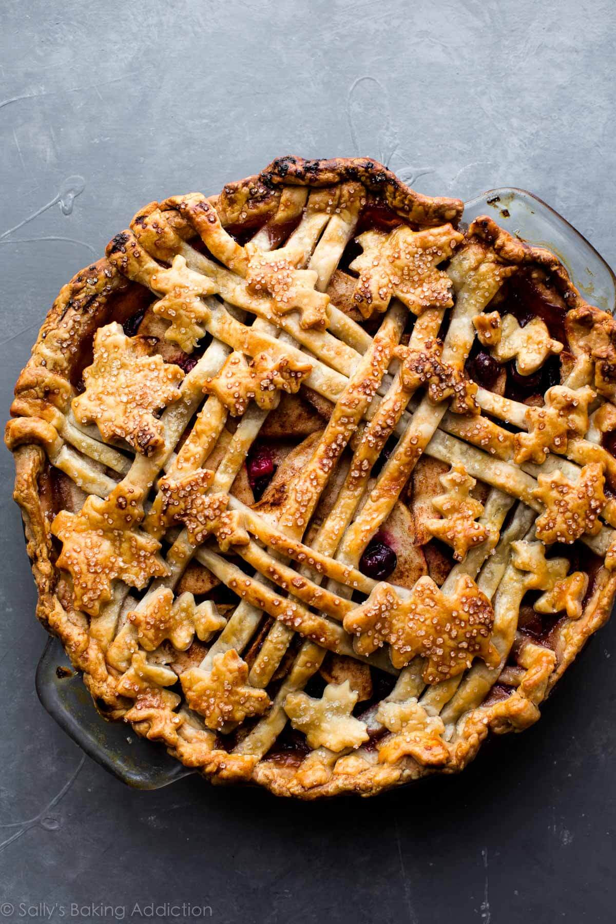 Thanksgiving Apple Pie
 Cranberry Almond Apple Pie Sallys Baking Addiction