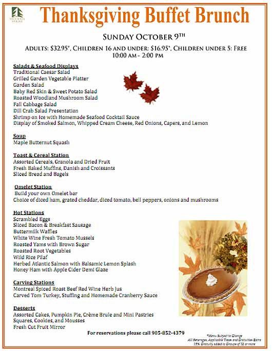 Thanksgiving Breakfast Menu
 Menu Thanksgiving Quotes QuotesGram