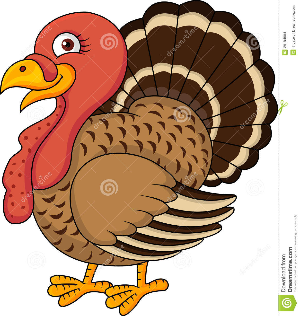 Thanksgiving Cartoon Turkey
 Turkey clipart ic Pencil and in color turkey clipart