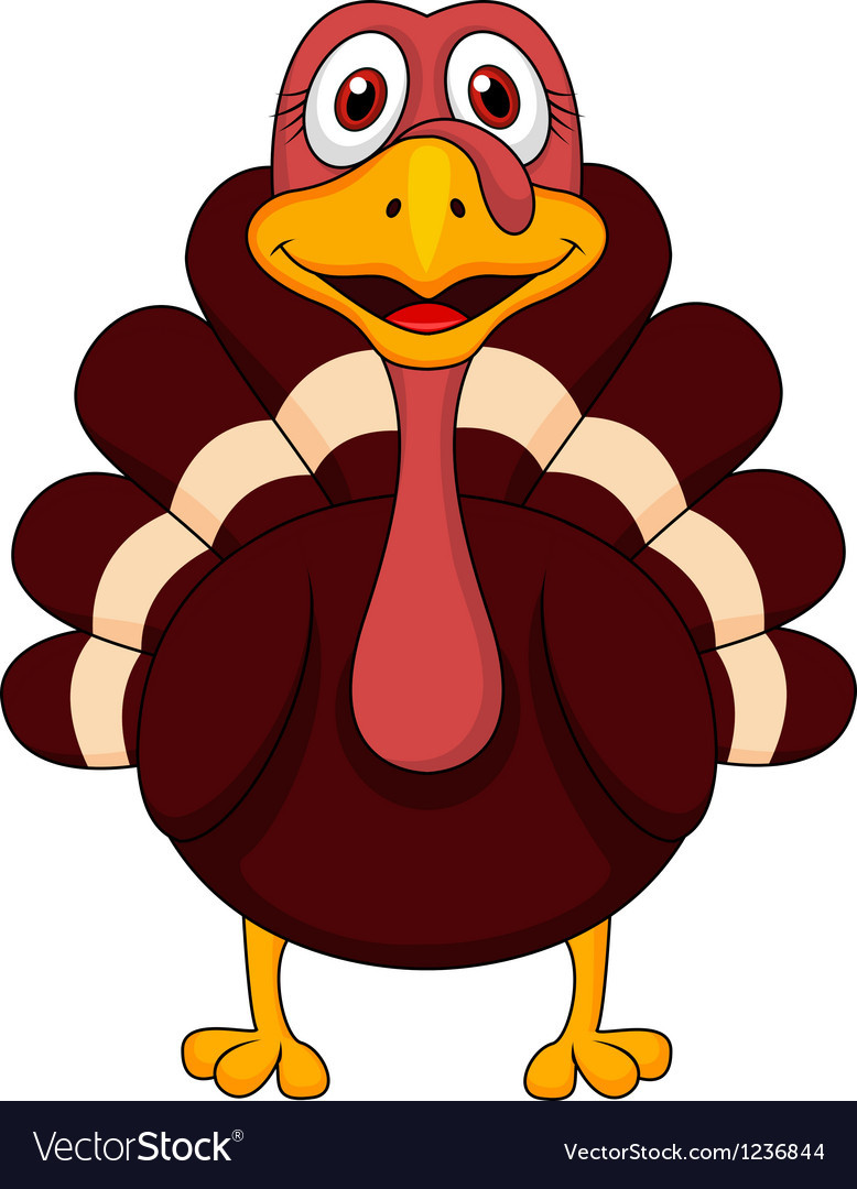 Thanksgiving Cartoon Turkey
 Turkey cartoon Royalty Free Vector Image VectorStock