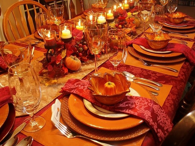 Thanksgiving Dinner Table Decorations
 Thanksgiving Table 14 Pics