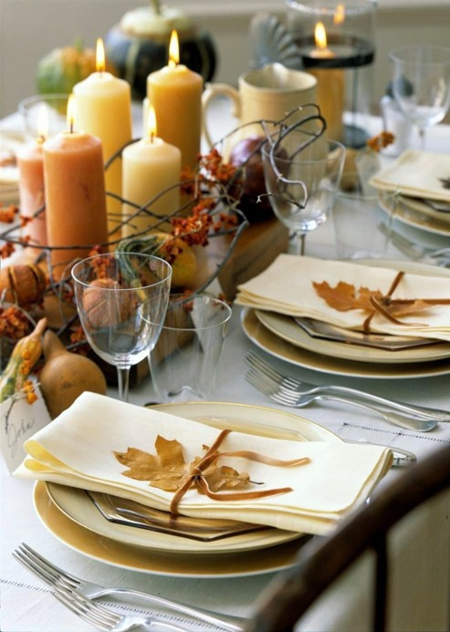 Thanksgiving Dinner Table Decorations
 34 Natural Thanksgiving Table Settings DigsDigs